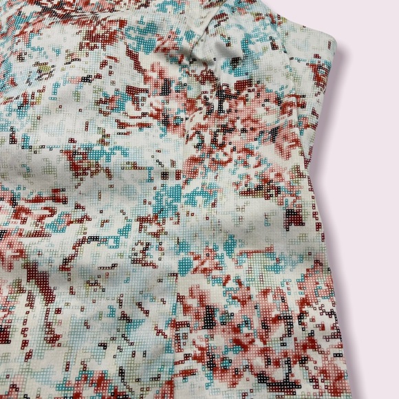 LORI M COLLECTION|Back cut out dress,design looks like pixelated cherry blossoms - Picture 12 of 14